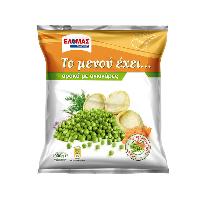 ΕΛΟΜΑΣ Αρακάς με αγκινάρες 450g