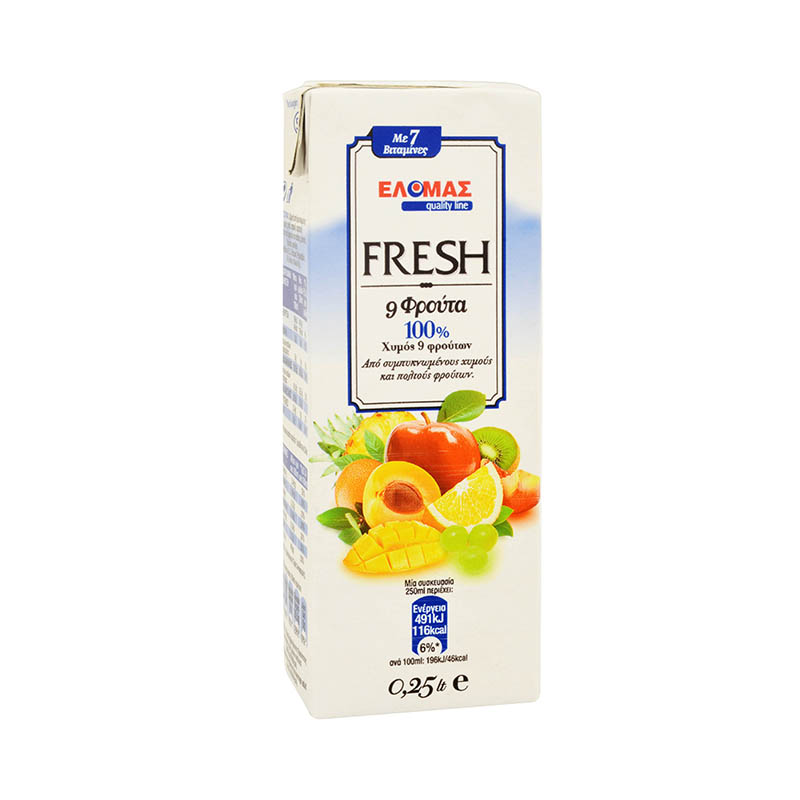 ΕΛΟΜΑΣ Χυμός 9 φρούτων 250ml